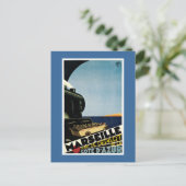 マルセイユヴィンテージフランスの旅行ポスター ポストカード (スタンド正面)