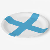 マルセイユ国旗(フランス) ペーパープレート (アングル)