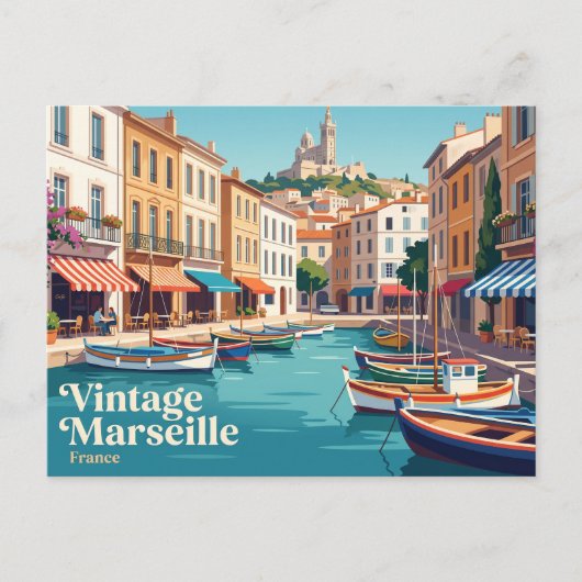 マルセイユ旧港 フランス ポストカード (正面)