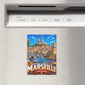 🧲 マルセイユ港の休暇の思い出 フランス ⚓ マグネット (インサイチュ (食洗機))