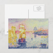 マルセイユ港c.1909 (キャンバス上の油) ポストカード (正面/裏面)