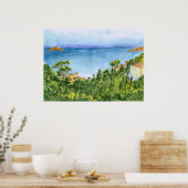 マルセイユ湾，フランス – フレーミングプリント ポスター (キッチン)