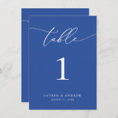マルセイユ結婚ブルーのテーブル番号 (正面/裏面)