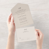 マルセイユ結婚式招待状 オールインワン招待状 (貼ってはがせる)