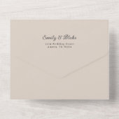 マルセイユ結婚式招待状 オールインワン招待状 (裏面)