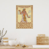 マルセイユ – アレクサンドリーエジプトヴィンテージ旅行 ポスター (キッチン)