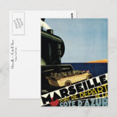 マルセイユ～コートダジュール ポストカード (正面/裏面)