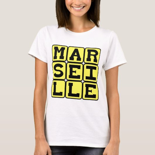 マルセイユ, フランスの都市 Tシャツ (正面)