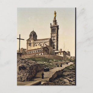 マルセイユ、フランスのNotre Dame de la Garde I ポストカード