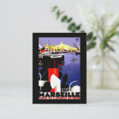 マルセイユ、フランスヴィンテージ旅行 ポストカード (スタンド正面)