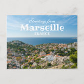 マルセイユ・フランス名勝ポストカードからの挨拶 ポストカード (正面)