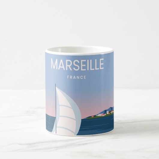 マルセイユ・フランス景観 コーヒーマグカップ (中央)