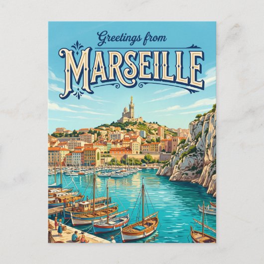 マルセイユ フランス ポストカード (正面)