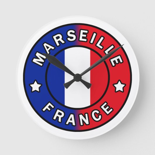 マルセイユ・フランス ラウンド壁時計 (正面)