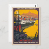 マルセイユ・フランス・ヴィンテージ・ポスター1922 ポストカード (正面/裏面)