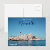マルセイユ フランス 城 旅行 はがき (正面/裏面)