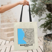 マルセイユ フランス 都市地図 トートバッグ