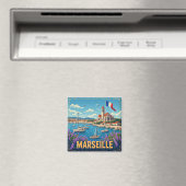🧲 マルセイユ 地中海の旅の思い出 フランス 🌊 マグネット (インサイチュ (食洗機))