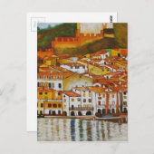 マルセシネオンガルダ湖かわいい ポストカード (正面/裏面)