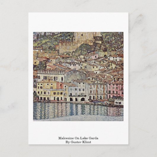 マルセシネオンレイクガルダバイグスタフクリムト ポストカード (正面)