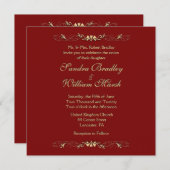 マルセラ結婚式招待状 招待状 (正面/裏面)