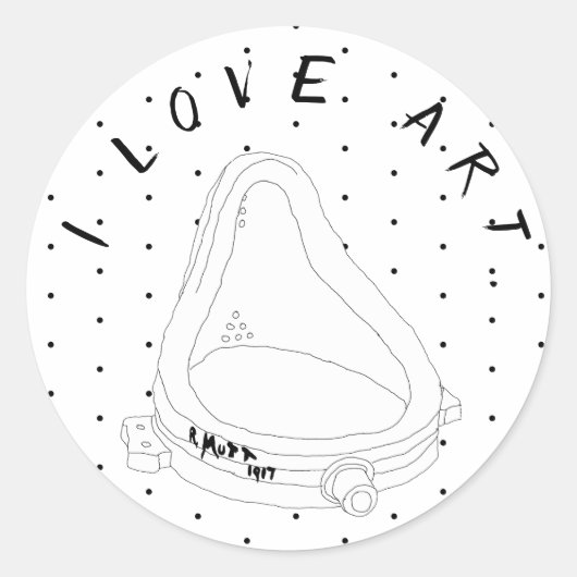 マルセルデュシャンの泉 ラウンドシール (正面)