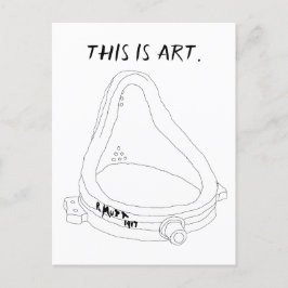 マルセルデュシャンの泉R.Mutt 1917 インビテーションポストカード