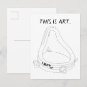 マルセルデュシャンの泉R.Mutt 1917 インビテーションポストカード (正面/裏面)