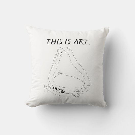 マルセルデュシャンの泉R.Mutt 1917 クッション (正面)