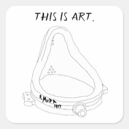 マルセルデュシャンの泉R.Mutt 1917 スクエアシール