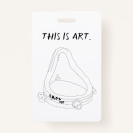 マルセルデュシャンの泉R.Mutt 1917 バッジ