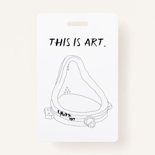 マルセルデュシャンの泉R.Mutt 1917 バッジ (正面)