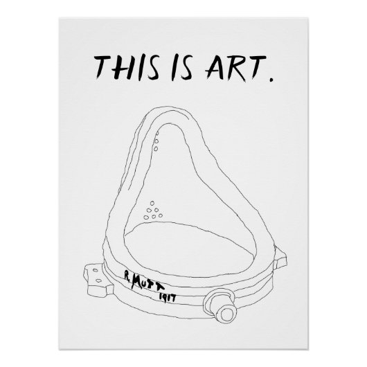 マルセルデュシャンの泉R.Mutt 1917 ポスター (正面)