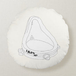 マルセルデュシャンの泉R.Mutt 1917 ラウンドクッション