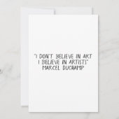 マルセルデュシャンの泉R.Mutt 1917 招待状 (裏面)