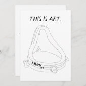 マルセルデュシャンの泉R.Mutt 1917 招待状 (正面/裏面)