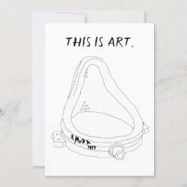 マルセルデュシャンの泉R.Mutt 1917 招待状