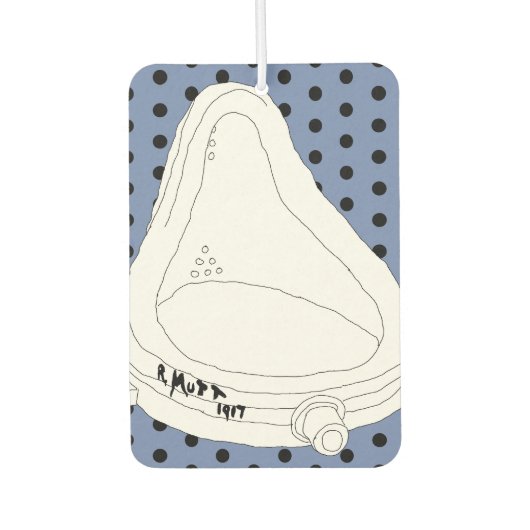 マルセルデュシャンR.マット1917噴水 カーエアーフレッシュナー (正面)