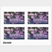 マルセルプー感動的スト引用文「感謝」 長方形シール (シート)