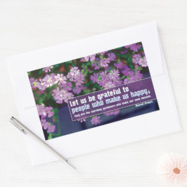 マルセルプー感動的スト引用文「感謝」 長方形シール