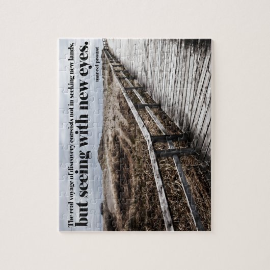 マルセルプー感動的スト引用文「新しい目」 ジグソーパズル (縦)