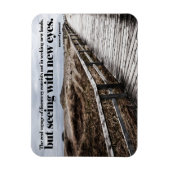 マルセルプー感動的スト引用文"新しい目"フレキシ マグネット (縦)