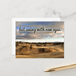 マルセルプー感動的スト引用文「新しい目」 ポストカード