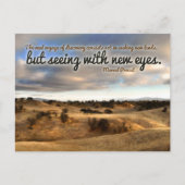 マルセルプー感動的スト引用文「新しい目」 ポストカード (正面)