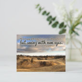 マルセルプー感動的スト引用文「新しい目」 ポストカード (スタンド正面)