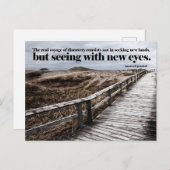マルセルプー感動的スト引用文「新しい目」 ポストカード (正面/裏面)