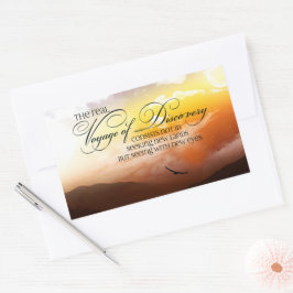 マルセルプー感動的スト引用文「新しい目」 長方形シール