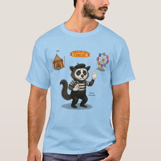マルセル、パントマイムハクビシン Tシャツ (正面)