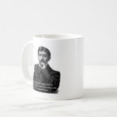 マルセル・プルーストと有名な名言 コーヒーマグカップ (正面左)
