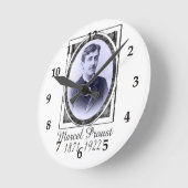 マルセル・プルースト ラウンド壁時計 (傾斜)